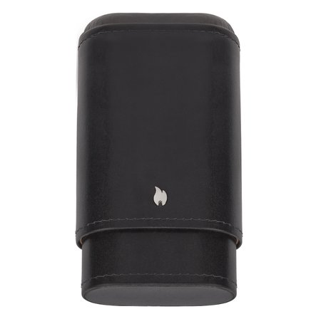 Zippo Signature Solid Deri Puro Kılıfı  Seyahat Humidoru - Siyah