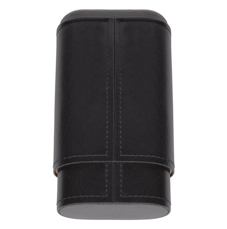 Zippo Signature Solid Deri Puro Kılıfı  Seyahat Humidoru - Siyah