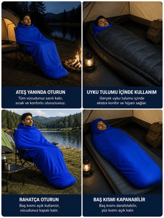 Beylini Kamp Uyku Tulumu Nefes Alır Jarse Esnek Kumaş Dayanıklı Taşıma Çantası Hediyeli Uyku Tulumu Konforlu Yıkanabilir Gezi Outdoor Av Balık Festival