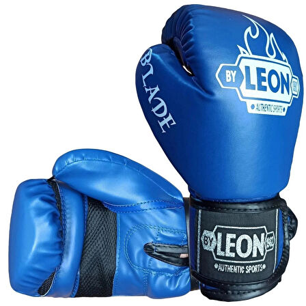 Leon Blade Training Boks, Kick Boks ve Muay Thai Eldiveni Mavi