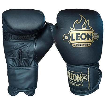 Leon Blade Training Boks, Kick Boks ve Muay Thai Eldiveni Siyah