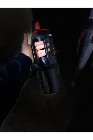 Paslanmaz çelik siyah termos 4 litre kutulu 48 saat yalıtım süresi gıda temasına uygun