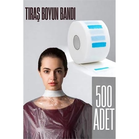 Kuaför Tıraş Boyun Bandı - Berber Boyun Bandı Tek Kullanımlık Boyun Bandı 500 Adet 721617