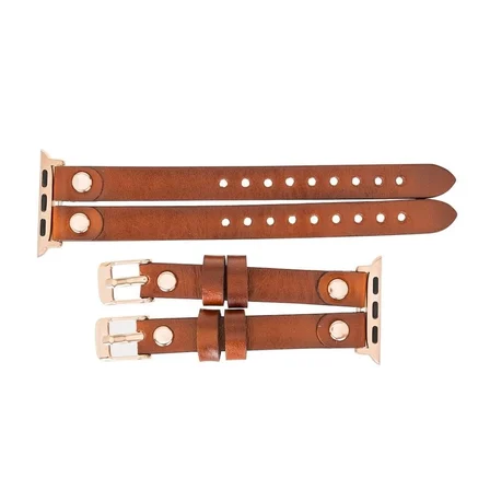 Apple Watch Uyumlu Deri Kordon Ely Double Tour RST2EF