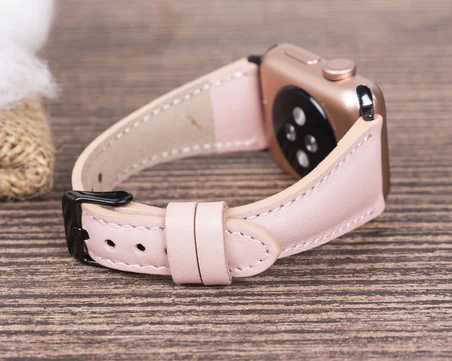 Apple Watch Uyumlu Deri Kordon 42-44-45mm Slim NU2