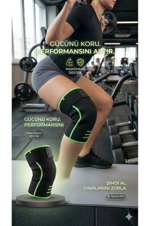 Esnek Nefes Alabilen Spor Dizlik Kadın Erkek Diz Destekleyici Rahat Koruyucu Model