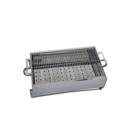 Paslanmaz Mangal Portatif Ayaklı - Standlı 70cm Bx40