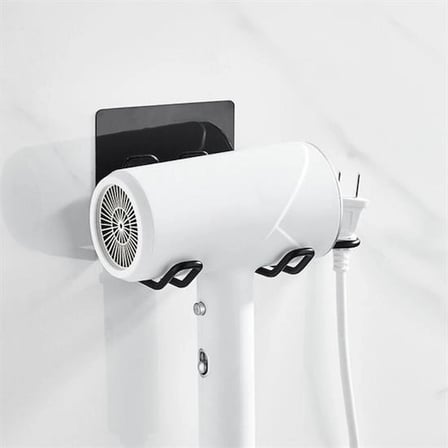 Fön Makine Askısı Siyah Yapışkanlı Fön Makine Tutucu Bx40