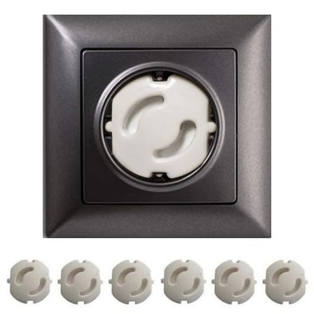 Bebek Çocuk Priz Koruma Kapağı (6 Adet) Çocuk Güvenliği, Priz Muhafazası, Priz Kapatıcı Bx40