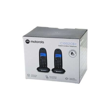2pcs Siyah Dijital Kablosuz - Telsiz Telefon Arayan No Görme 50 Hafıza C-1002cb Bx40