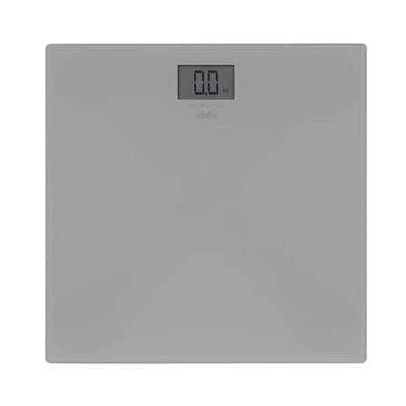 Sinbo Sbs-4451 Dijital - Pilli Gri Cam Banyo Baskül Terazi Tartı Lcd Ekran 180kg/100gr 26x26cm Bx40