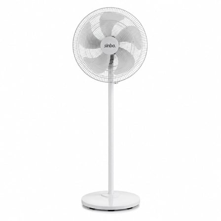 Beyaz 5 Pervane - 18 Inc Ev - Ofis Kompakt - Sessiz - Üç Kademe 140cm Yükseklik Ayaklı Vantilatör Sf-6798 Bx40