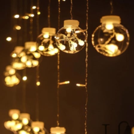 10 Sarkıtlı Kumandalı Dekoratif Top İ̇Çi Mini Toplu Led Günışığı Rengi Dekoratif Aydınlatma Bx40
