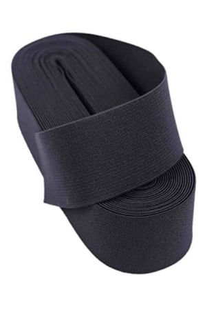 Siyah  - 3cm Paça Lastik Geniş 10mt. Bx40