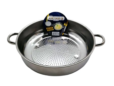 No-2 - 28cm Basık Süzek Metal Süzgeç Bx40