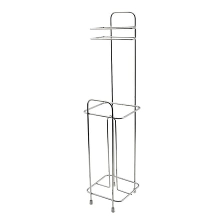 Kare Metal - Krom Yedekli Wc Kağıtlık Bx40