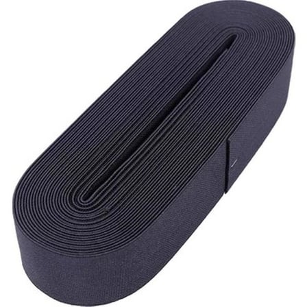 Siyah - 4cm Paça Lastik Yassı Geniş 10mt. Bx40