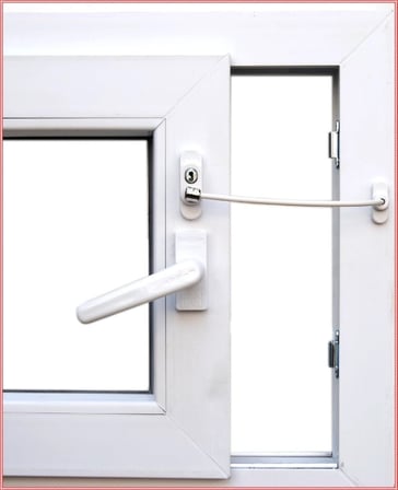 Anahtarlı Halatlı Pvc Kapı Pencere Emniyet Kilidi Bx40
