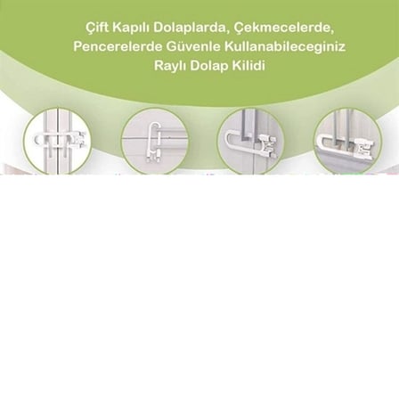 Bebek Çocuk Çekmece Ve Dolap Koruma Raylı Güvenlik Sistemi Emniyet Kilidi Bx40