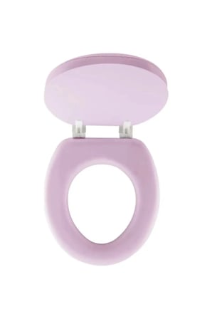 Pembe Yumuşak Klozet Kapak Büyük Puf 42x41 Cm Bx40