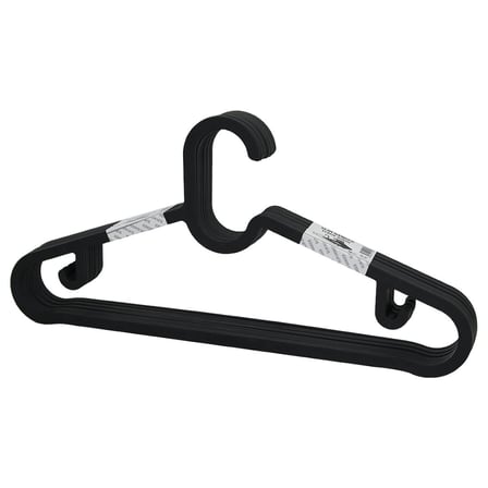 10pcs Plastik - Antrasit Gri Elbise Askısı Bx40