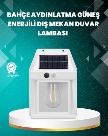 Çok Modlu Güneş Enerjili Bahçe ve Balkon Lambası