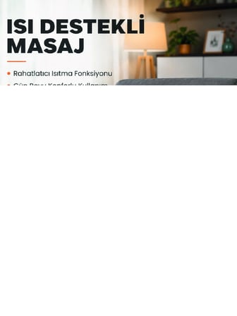 Isıtmalı Masaj Minderi  Masaj Motoru, Kablolu Kumanda ve Çoklu Masaj Modu