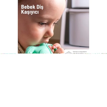 Açık Yeşil Bebek Silikon Diş Kaşıyıcı