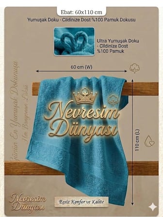 Eco Lounge Prime Havlu 60x110  Yeşil
