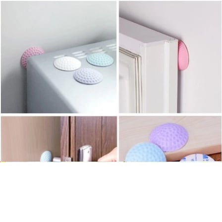 Çok Amaçlı Silikon Kapı Duvar Koruyucu Tampon - 4lü Paket