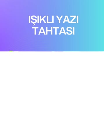 Çocuklar ve Yetişkinler İçin USB LED Işıklı Çizim Panosu