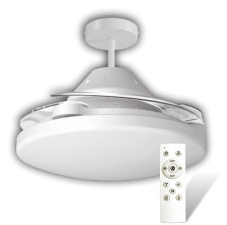 1 Adet CATA CT 1156 Dolunay 72W Fanlı Kumandalı Led Ampul 3 Renk