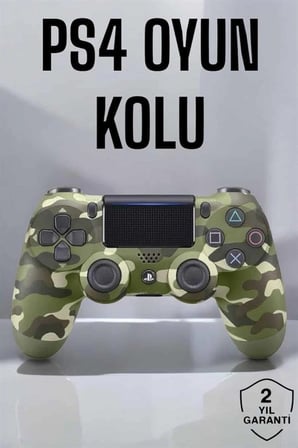 PS4 Oyun Kolu Kamuflaj Desenli Joystick