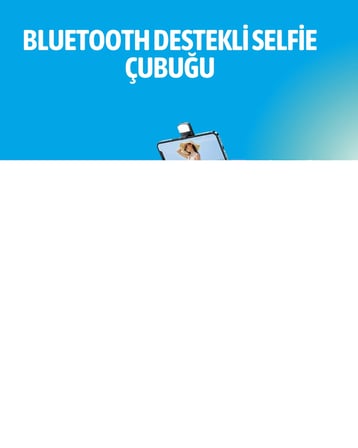 Bluetooth Işıklı Uzaktan Kumandalı Selfie Çubuğu – 130 cm Yükseklik