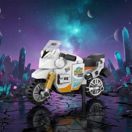 LZ-8624 LOZ MOTORSİKLET 120 PARÇA BLOCK OYUNCAK MİNİ POŞET