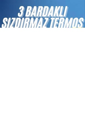 Termos Paslanmaz Çelik Termos Siyah Renk 3 Bardaklı Termos Seti