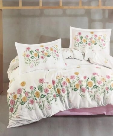 Ranforce Nevresim Takımı Çift Kişilik Roselin V1 Pembe
