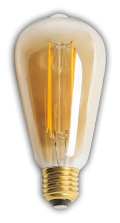 1 Adet CATA CT 4313 Dimmerli Led Rustik Ampul 6W Amber Işık E27 Duy