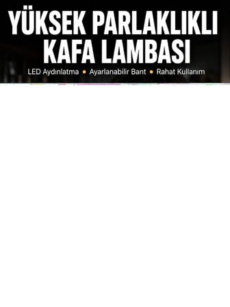 Hafif ve Taşınabilir Kamp Kafa Lambası Ayarlanabilir Işık Yeni Nesil
