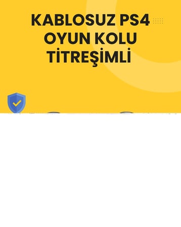 PS4 Uyumlu Kablosuz Oyun Kolu Ergonomik Çift Titreşimli