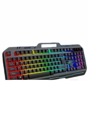 Işıklı Oyuncu Q Klavye Mouse Seti Siyah Gaming Oyuncu Klavye