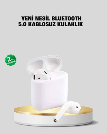2. Nesil Bluetooth 5.0 Kablosuz Kulaklık Su Geçirmez HD Ses