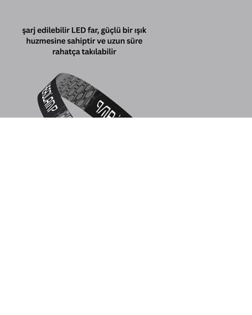 Süper Parlak LED Kafa Feneri 3 Renk 53 Mod Type C Şarjlı