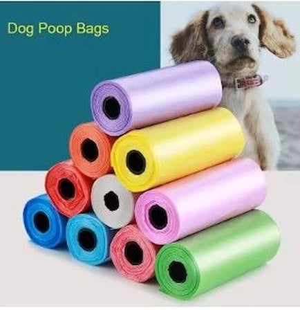 Köpek Dışkı Poşeti 4lü Düz Renk Set