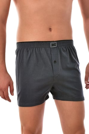 Erkek Lacivert Penye Düğmeli Boxer 3'lü