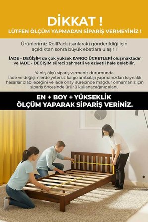 Mrs. Lotus Lux 90x190 Yatak, Ergonomik Yatak (Ölçü Seçenekli)