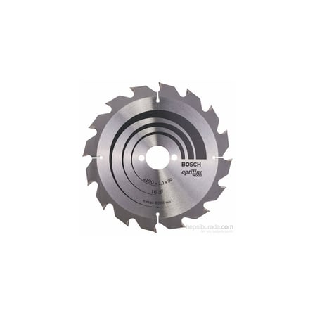 Bosch - Optiline Serisi Ahşap İçin Daire Testere Bıçağı - 190 X 30 X 2,0 Mm, 16