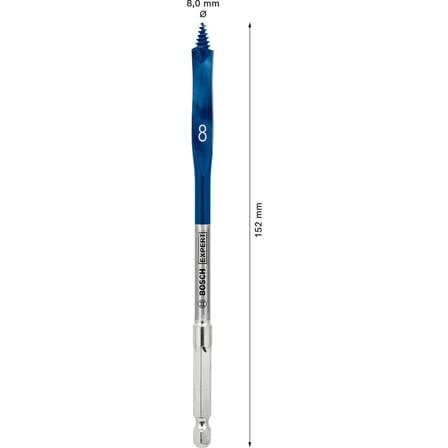 8 x 152 mm Yaprak Delme Ucu, Hızlı ve Temiz Kesim
