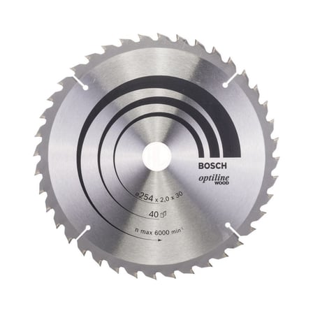 Daire Testere Bıçağı 254x30 mm 40 Diş Ahşap Malzeme Kesimi için
