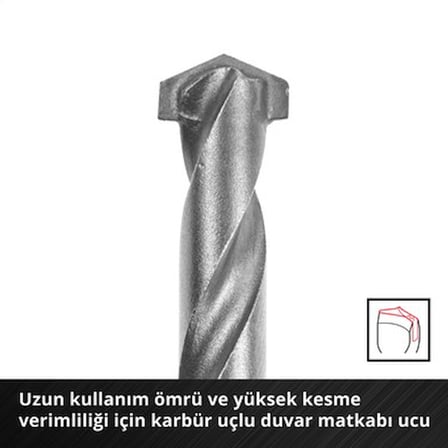 10 Parça Duvar Matkap Ucu Seti ile Dayanıklı Çelik Malzeme